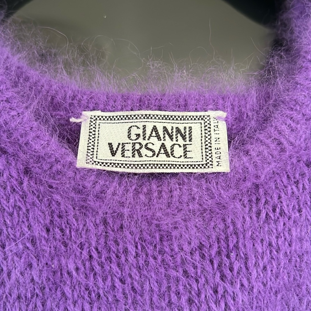 Vintage Versace Purple Sweater Vest